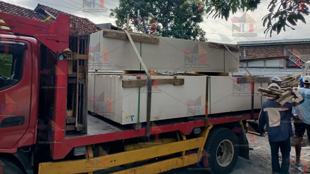 pengiriman panel lantai 1