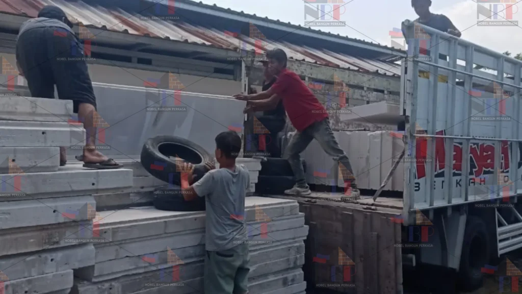 pengiriman panel lantai 6