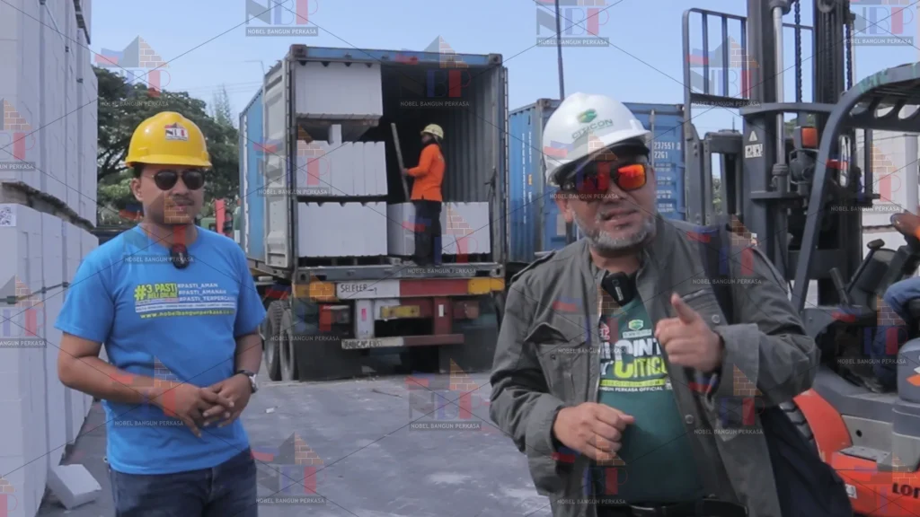 pengiriman panel lantai 8