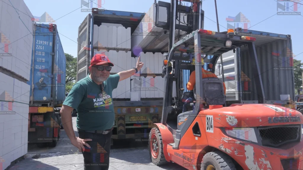 pengiriman panel lantai 9